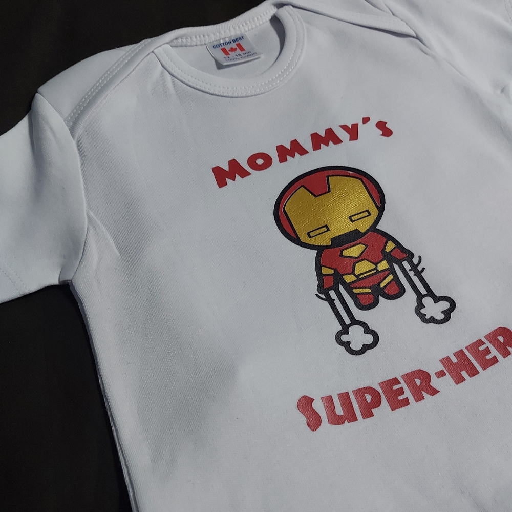Kids "iron man" onesie